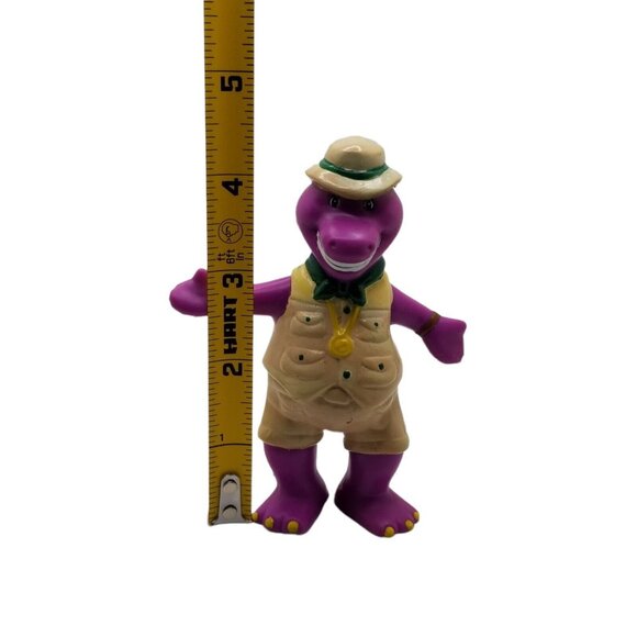 VTG BARNEY Figure Purple Dinosaur 1993 Lyons Group Safari Explorer 4" PVC Toy - Picture 12 of 12